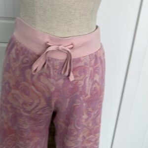 ABOUND pastel pink joggers marble swirl pattern